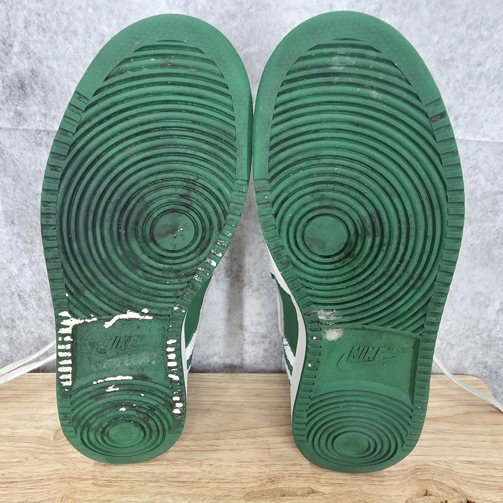 Vtg Nike Vandal Low Sneakers Mens 12 White‎ Green Leather Lace Up  312456-311